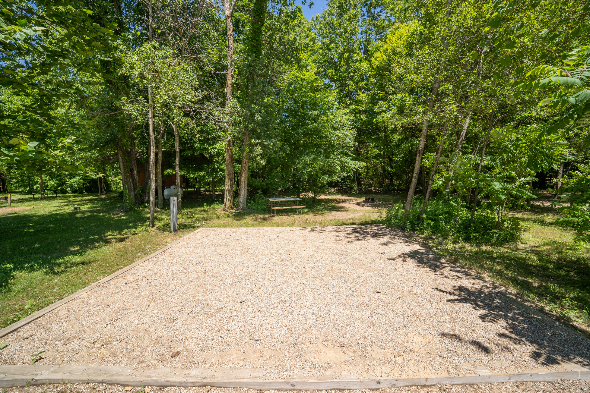 Individual Tent Site, Water & Electric, Gravel Tent Pad Pictures